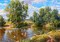 Village pond Poster Print by Sergej Basov - Item # VARPDXBC38